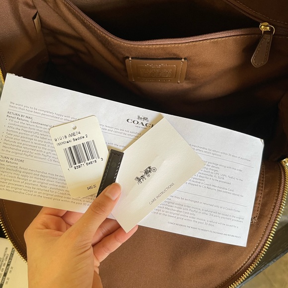 Coach signature coated canvas addison backpack & matching notebook❤️ - Picture 6 of 14